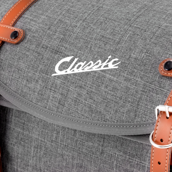 Tasche/Koffer für Gepäckträger - "Classic" - 10 Liter - grau